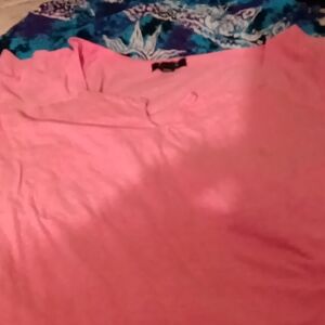Vibrant Pink V-Neck Blouse
